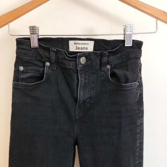 Reformation jeans high rise black - Picture 6 of 10